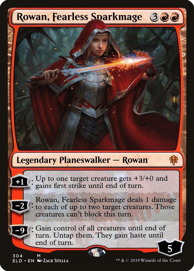 Rowan, Fearless Sparkmage [Throne of Eldraine] - Trinity Hobby