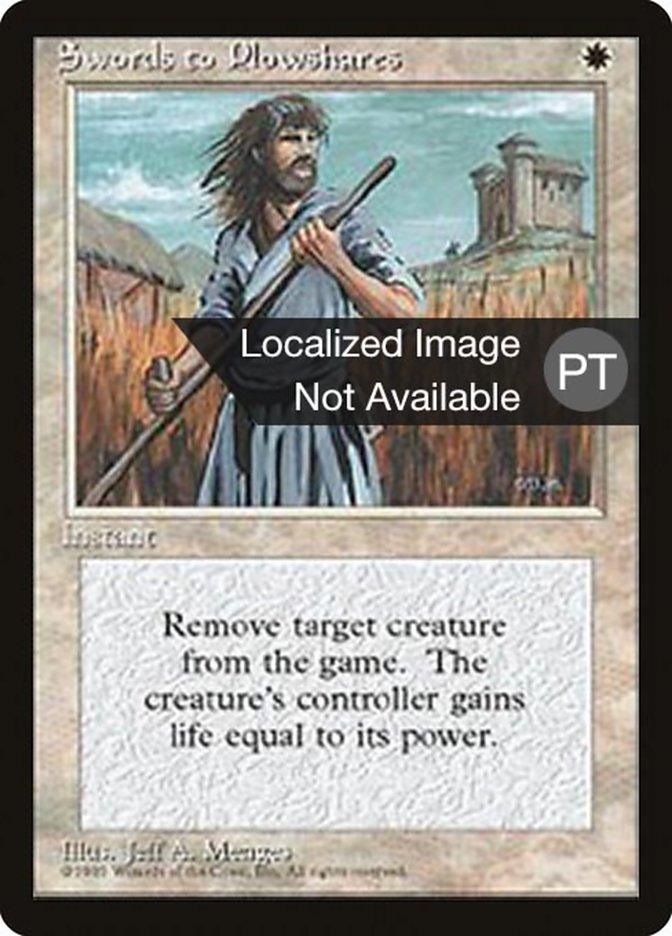 Swords to Plowshares [Fourth Edition (Foreign Black Border)] - Trinity Hobby