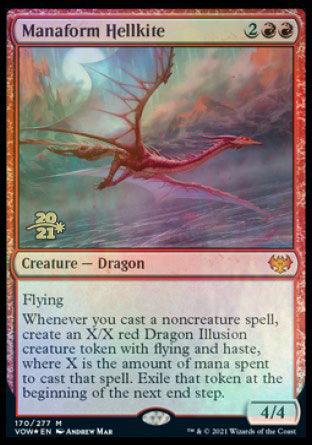 Manaform Hellkite [Innistrad: Crimson Vow Prerelease Promos] - Trinity Hobby