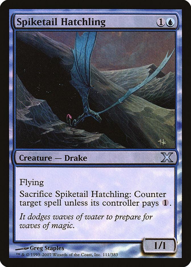 Spiketail Hatchling (Premium Foil) [Tenth Edition] - Trinity Hobby