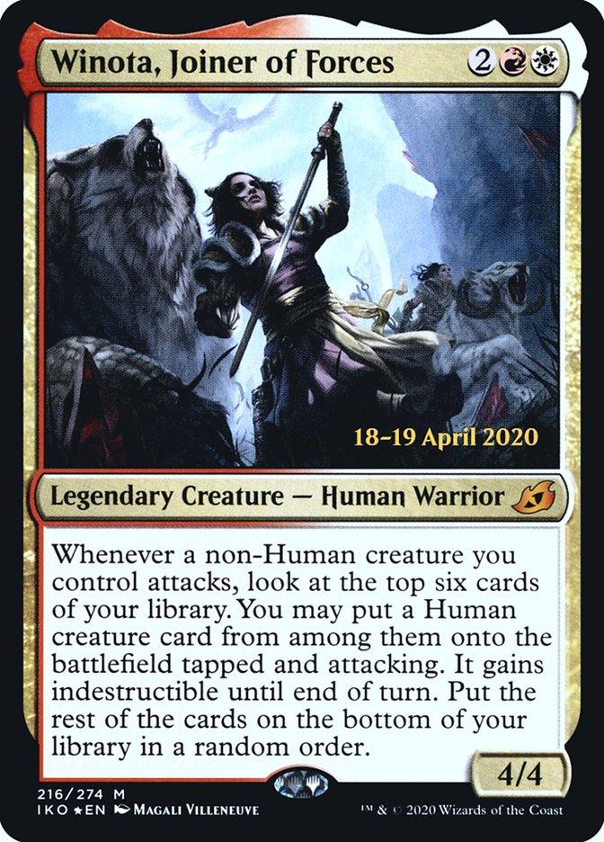 Winota, Joiner of Forces [Ikoria: Lair of Behemoths Prerelease Promos] - Trinity Hobby
