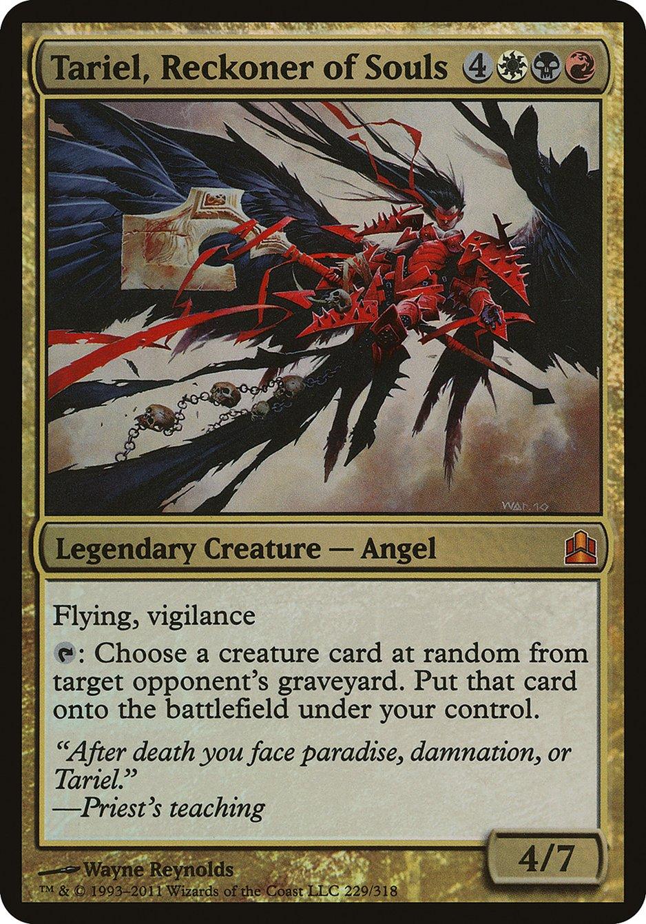 Tariel, Reckoner of Souls (Oversized) [Commander 2011 Oversized] - Trinity Hobby