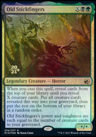 Old Stickfingers [Innistrad: Midnight Hunt Prerelease Promos] - Trinity Hobby