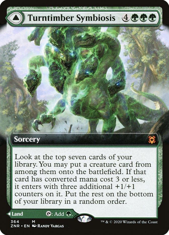 Turntimber Symbiosis // Turntimber, Serpentine Wood (Extended Art) [Zendikar Rising] - Trinity Hobby