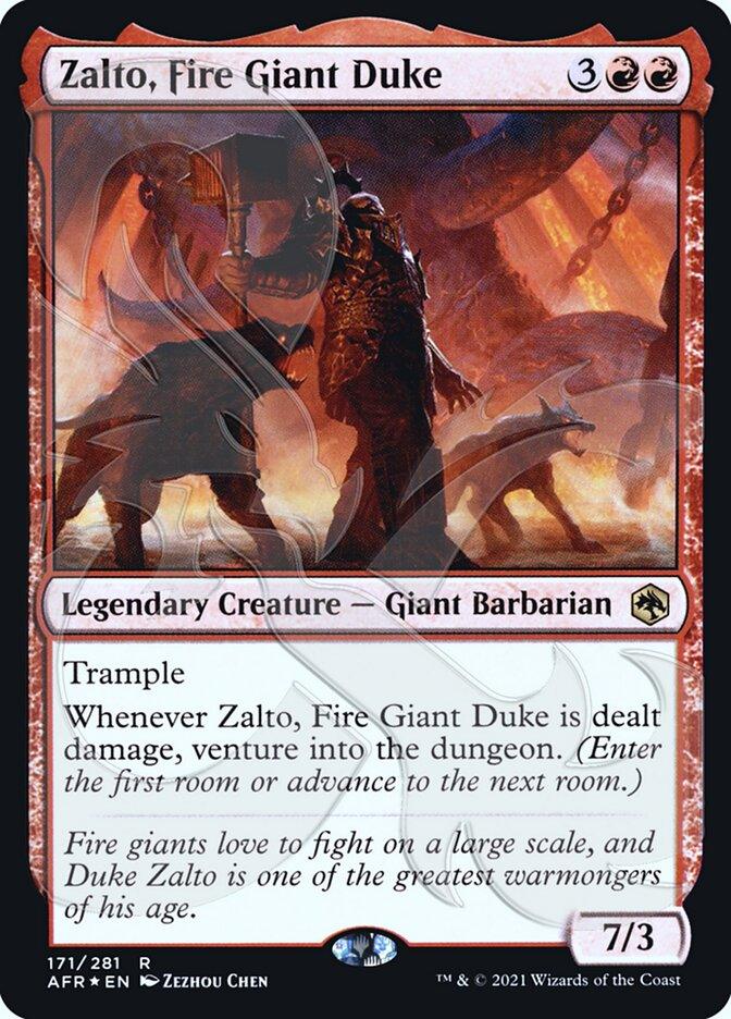 Zalto, Fire Giant Duke (Ampersand Promo) [Dungeons & Dragons: Adventures in the Forgotten Realms Promos] - Trinity Hobby