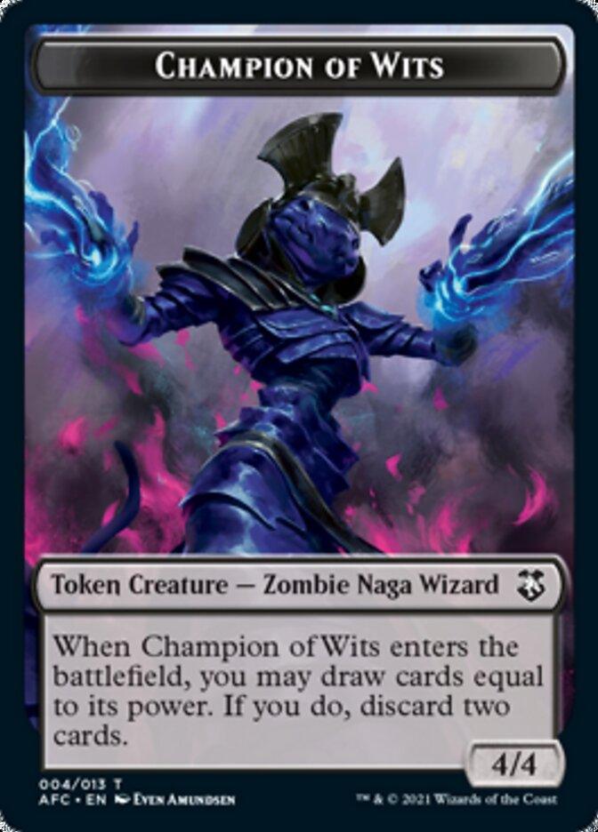 Champion of Wits // Illusion Double-Sided Token [Dungeons & Dragons: Adventures in the Forgotten Realms Commander Tokens] - Trinity Hobby