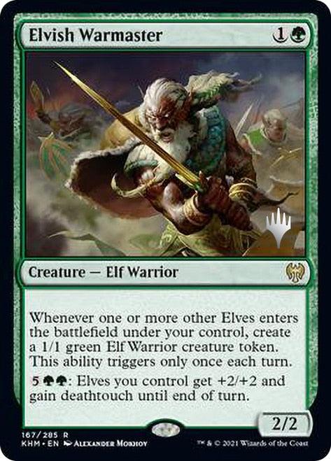 Elvish Warmaster (Promo Pack) [Kaldheim Promos] - Trinity Hobby