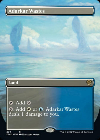 Adarkar Wastes (Borderless Alternate Art) [Dominaria United] - Trinity Hobby