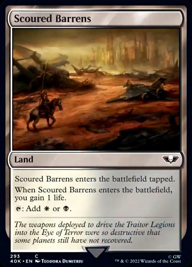 Scoured Barrens (Surge Foil) [Warhammer 40,000] - Trinity Hobby
