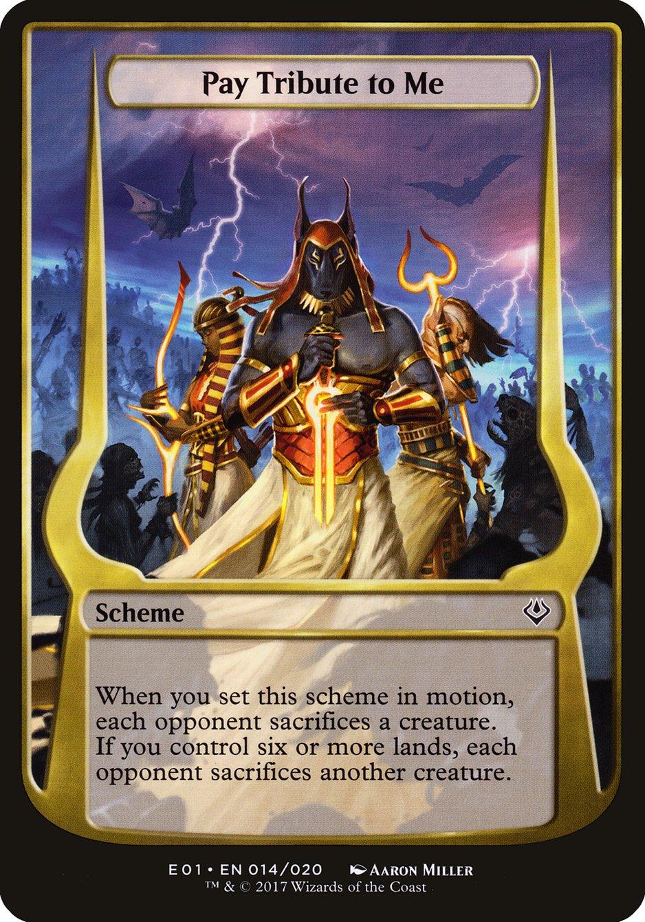 Pay Tribute to Me (Schemes) [Archenemy: Nicol Bolas Schemes] - Trinity Hobby