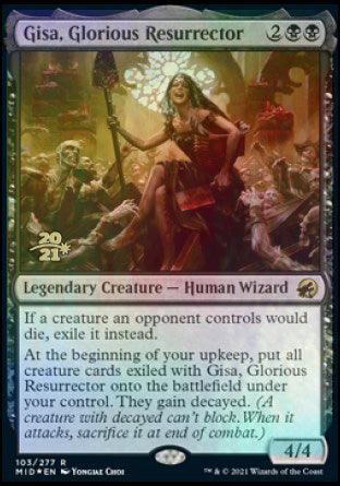 Gisa, Glorious Resurrector [Innistrad: Midnight Hunt Prerelease Promos] - Trinity Hobby