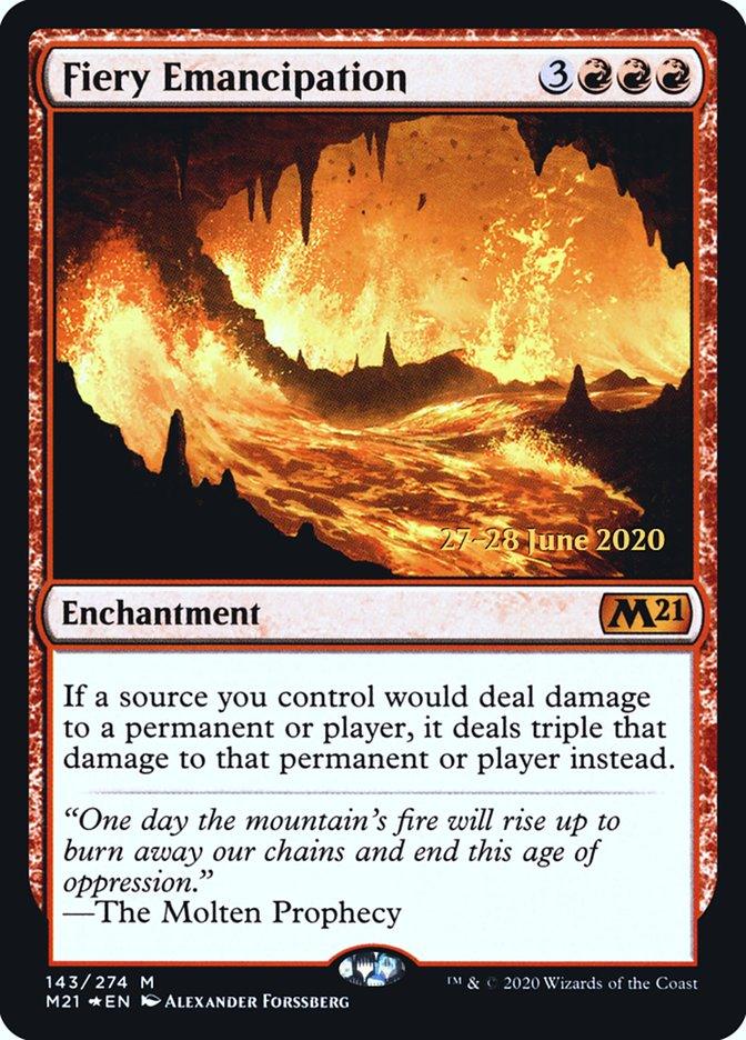 Fiery Emancipation [Core Set 2021 Prerelease Promos] - Trinity Hobby