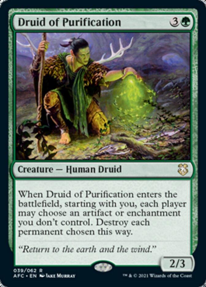 Druid of Purification [Dungeons & Dragons: Adventures in the Forgotten Realms Commander] - Trinity Hobby