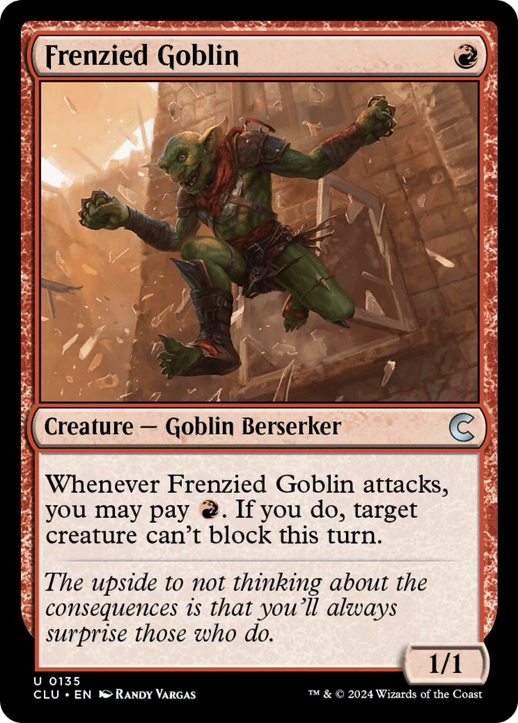 Frenzied Goblin [Ravnica: Clue Edition] - Trinity Hobby
