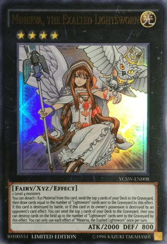 Minerva, the Exalted Lightsworn [YCSW-EN008] Ultra Rare - Trinity Hobby