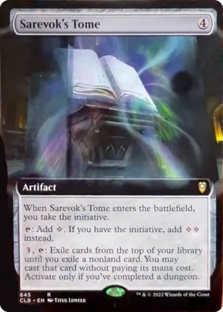Sarevok's Tome (Extended Art) [Commander Legends: Battle for Baldur's Gate] - Trinity Hobby