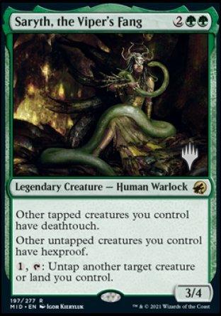 Saryth, the Viper's Fang (Promo Pack) [Innistrad: Midnight Hunt Promos] - Trinity Hobby