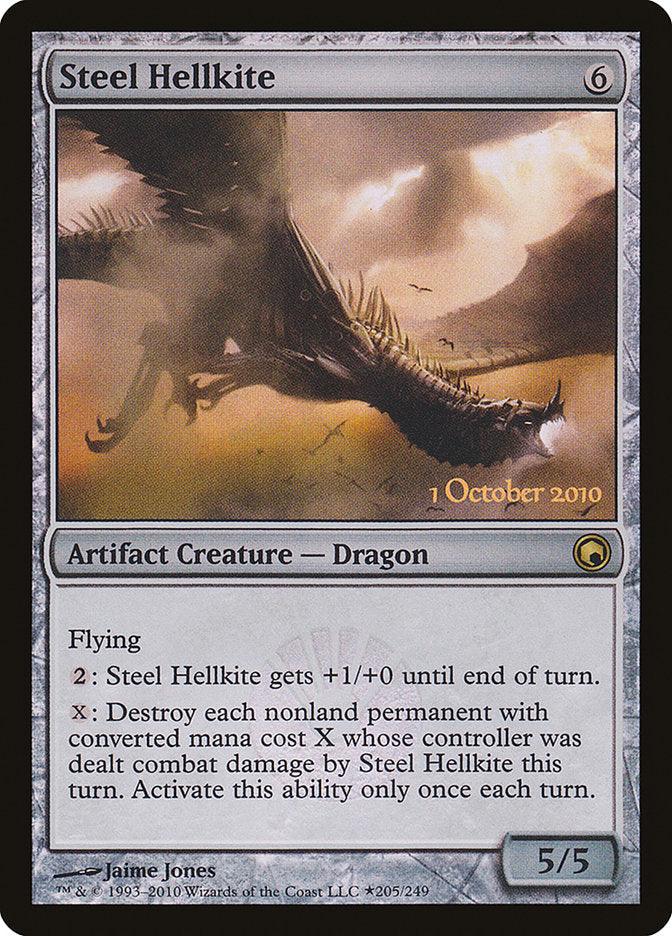 Steel Hellkite [Scars of Mirrodin Prerelease Promos] - Trinity Hobby