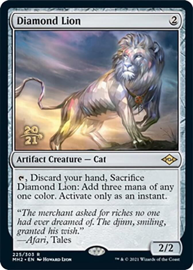 Diamond Lion [Modern Horizons 2 Prerelease Promos] - Trinity Hobby
