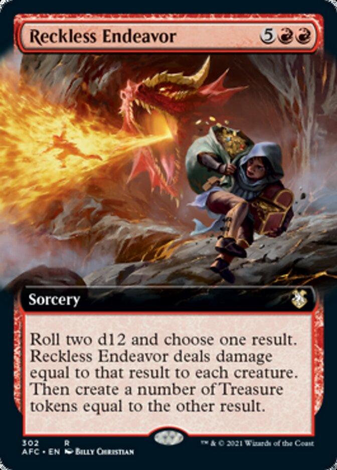 Reckless Endeavor (Extended Art) [Dungeons & Dragons: Adventures in the Forgotten Realms Commander] - Trinity Hobby