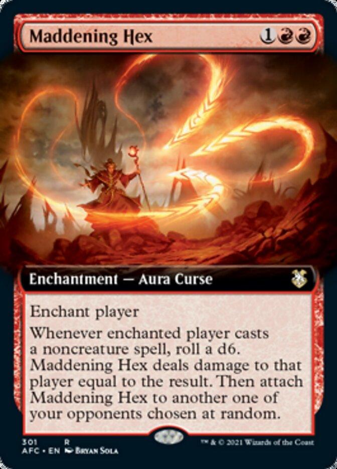 Maddening Hex (Extended Art) [Dungeons & Dragons: Adventures in the Forgotten Realms Commander] - Trinity Hobby
