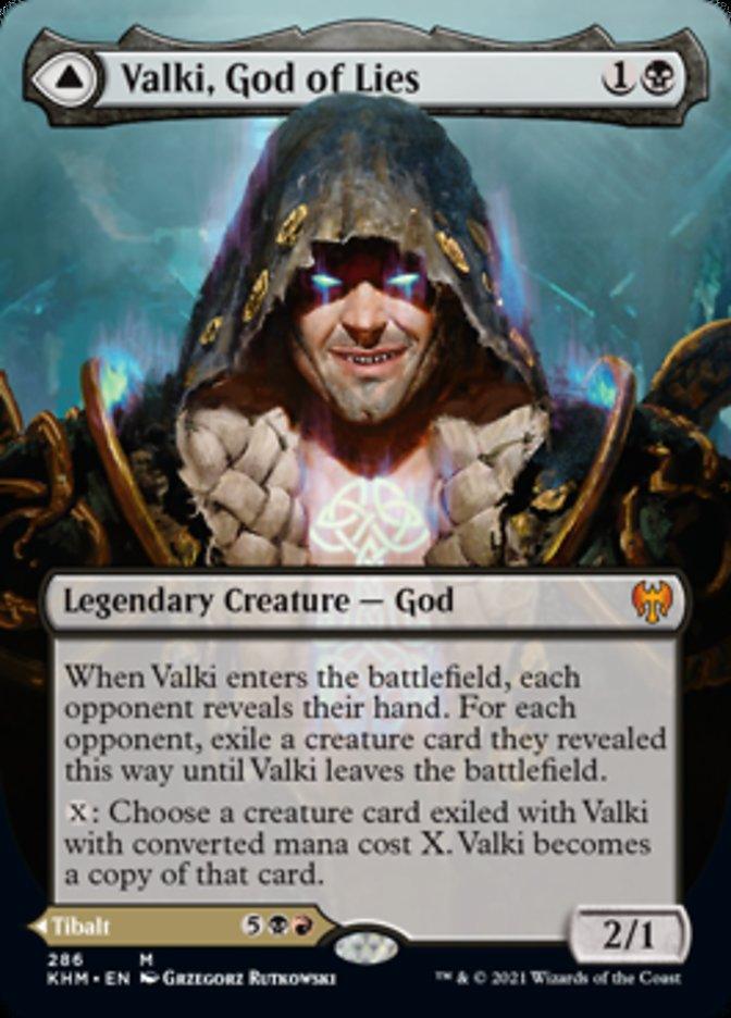 Valki, God of Lies // Tibalt, Cosmic Impostor (Borderless) [Kaldheim] - Trinity Hobby