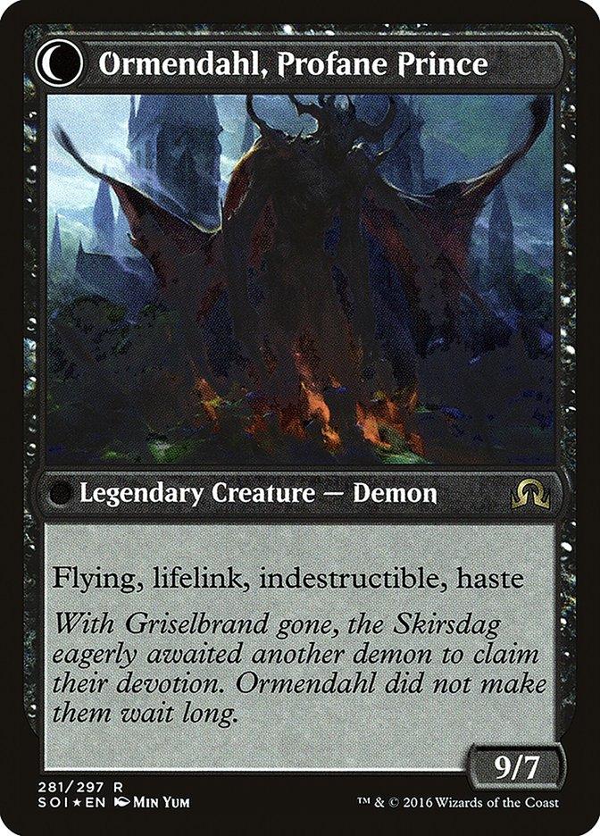 Westvale Abbey // Ormendahl, Profane Prince [Shadows over Innistrad Prerelease Promos] - Trinity Hobby