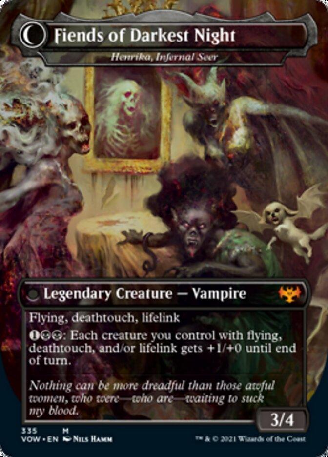 Henrika Domnathi // Henrika, Infernal Seer - The Three Weird Sisters // Fiends of Darkest Night [Innistrad: Crimson Vow] - Trinity Hobby