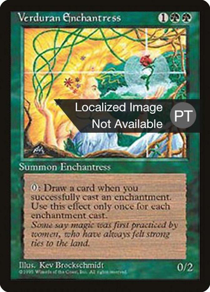 Verduran Enchantress [Fourth Edition (Foreign Black Border)] - Trinity Hobby