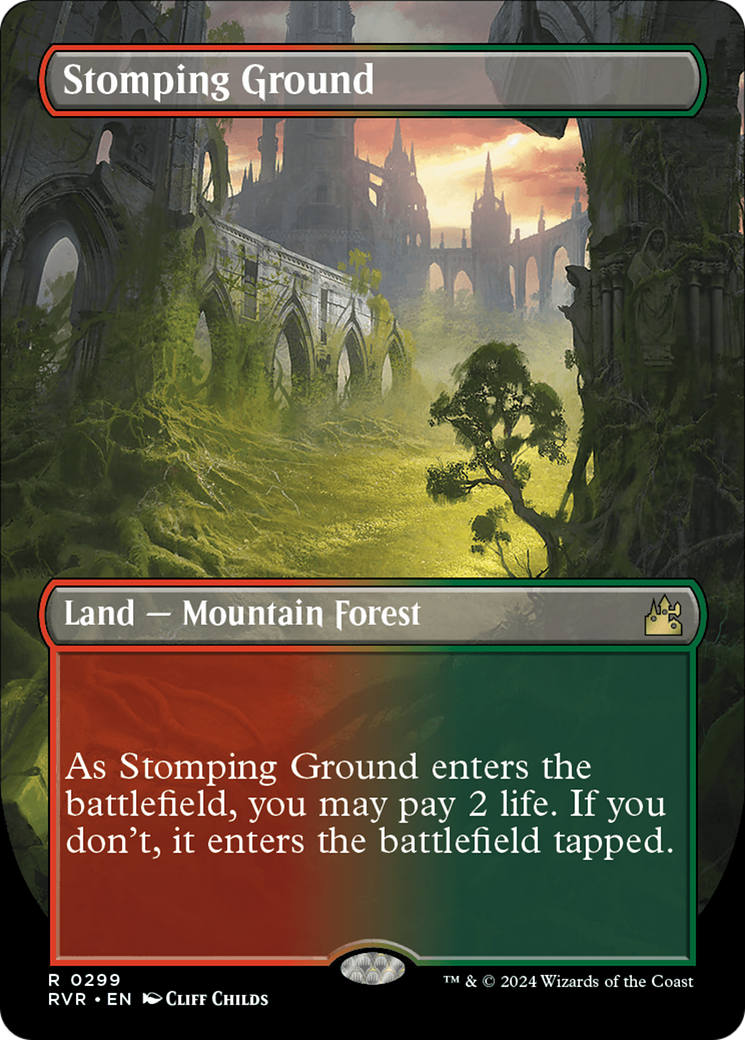 Stomping Ground (Borderless) [Ravnica Remastered] - Trinity Hobby