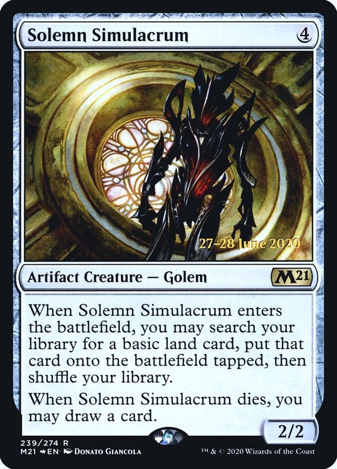 Solemn Simulacrum [Core Set 2021 Prerelease Promos] - Trinity Hobby