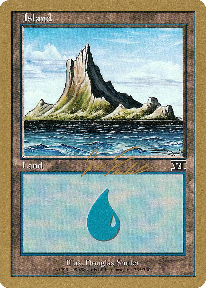 Island (jf335) (Jon Finkel) [World Championship Decks 2000] - Trinity Hobby