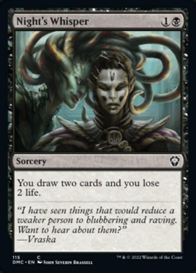 Night's Whisper [Dominaria United Commander] - Trinity Hobby