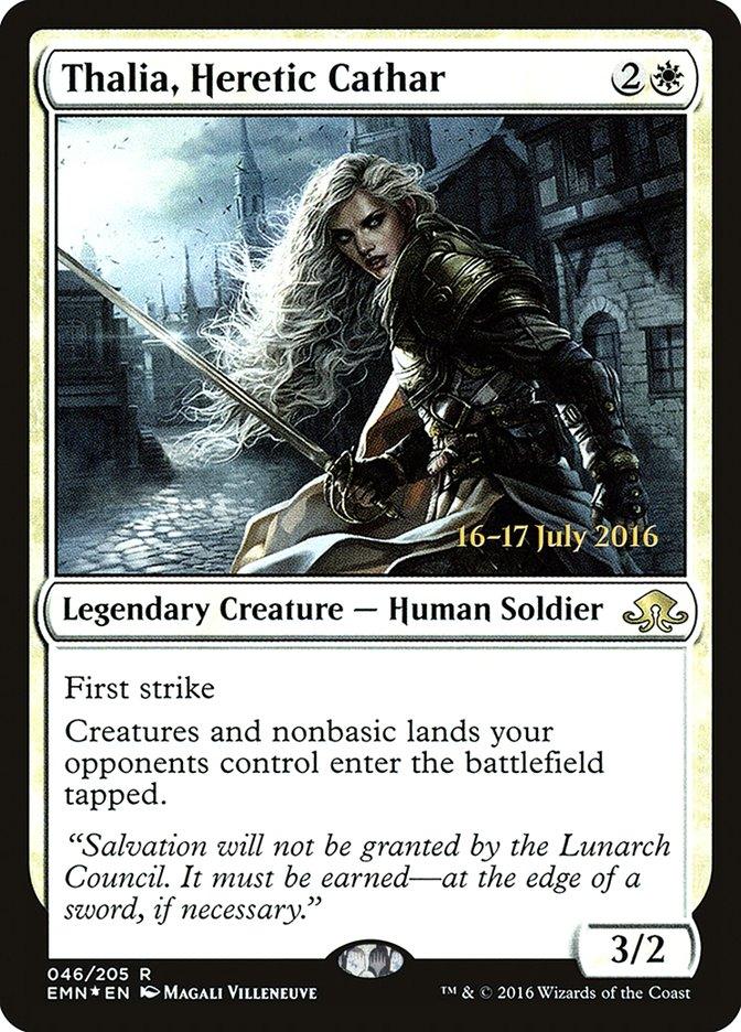 Thalia, Heretic Cathar [Eldritch Moon Prerelease Promos] - Trinity Hobby