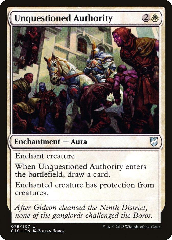 Unquestioned Authority [Commander 2018] - Trinity Hobby