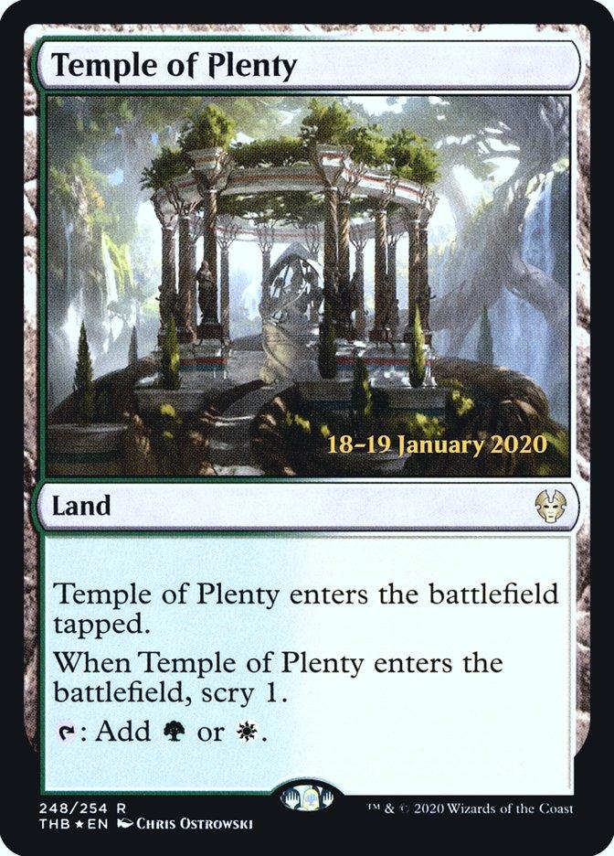 Temple of Plenty [Theros Beyond Death Prerelease Promos] - Trinity Hobby