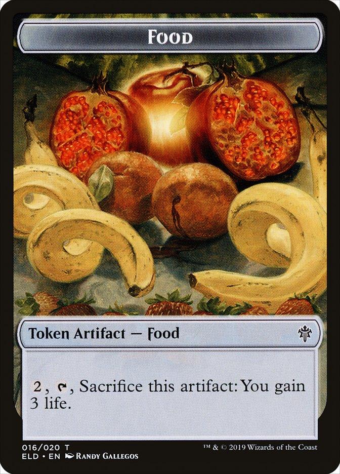 Faerie // Food (16) Double-Sided Token [Throne of Eldraine Tokens] - Trinity Hobby