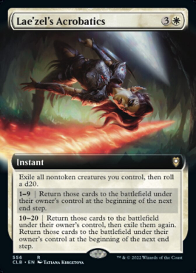Lae'zel's Acrobatics (Extended Art) [Commander Legends: Battle for Baldur's Gate] - Trinity Hobby