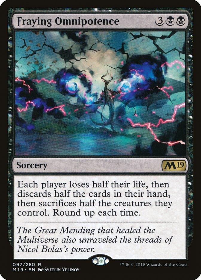 Fraying Omnipotence [Core Set 2019] - Trinity Hobby