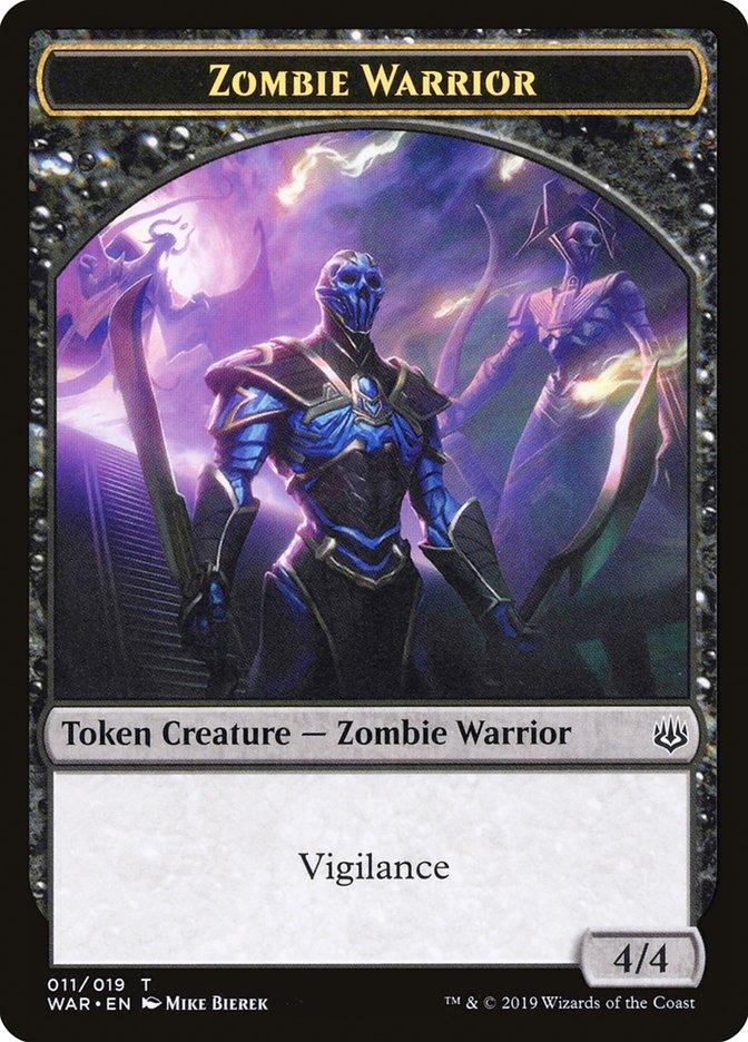 Zombie Warrior Token [War of the Spark Tokens] - Trinity Hobby