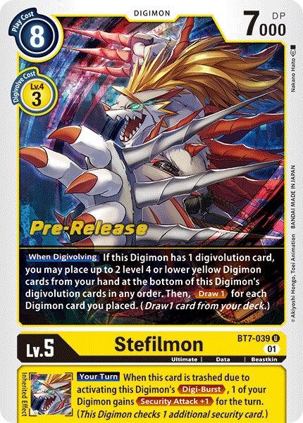 Stefilmon [BT7-039] [Next Adventure Pre-Release Cards]Digimon Trading Card Game