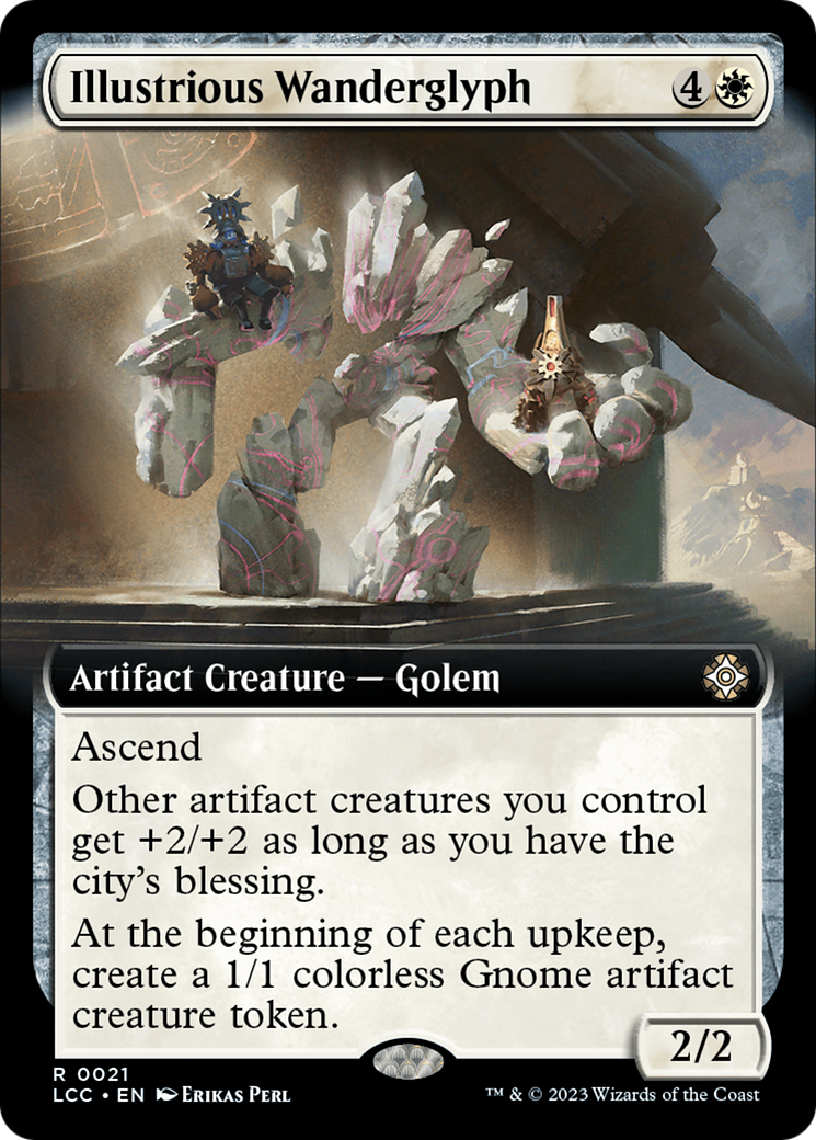 Illustrious Wanderglyph (Extended Art) [The Lost Caverns of Ixalan Commander] - Trinity Hobby