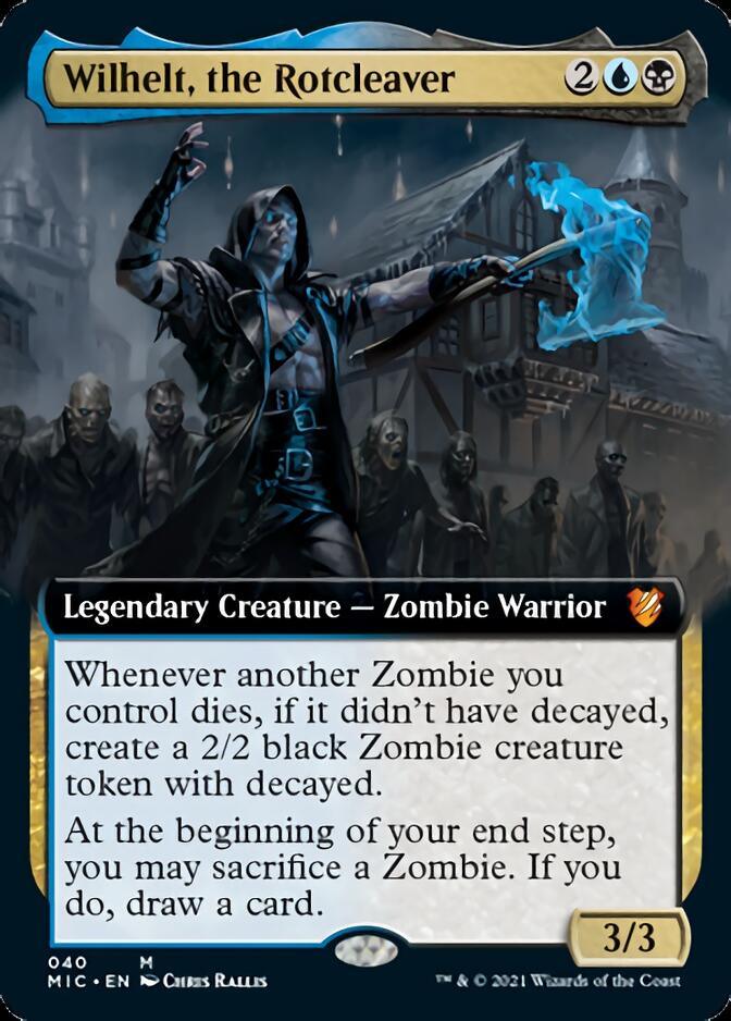 Wilhelt, the Rotcleaver (Extended Art) [Innistrad: Midnight Hunt Commander] - Trinity Hobby