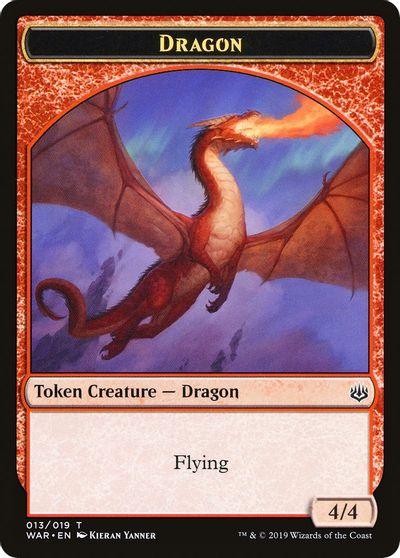 Dragon // Spirit Double-Sided Token [Challenger Decks 2020 Tokens] - Trinity Hobby
