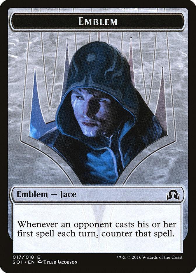 Jace, Unraveler of Secrets Emblem [Shadows over Innistrad Tokens] - Trinity Hobby