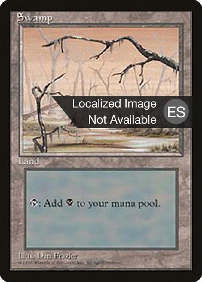 Swamp (B) [Fourth Edition (Foreign Black Border)] - Trinity Hobby