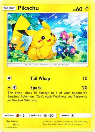 Pikachu (29/30) [Sun & Moon: Trainer Kit - Alolan Raichu] - Trinity Hobby