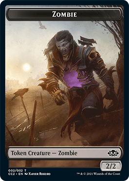 Snake // Zombie Double-Sided Token [Commander Collection: Black Tokens] - Trinity Hobby