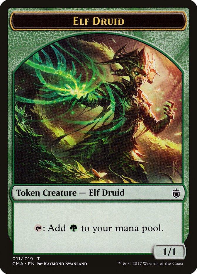 Elf Druid Token [Commander Anthology Tokens] - Trinity Hobby