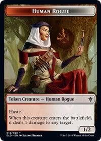 Human Rogue // Food (18) Double-Sided Token [Throne of Eldraine Tokens] - Trinity Hobby